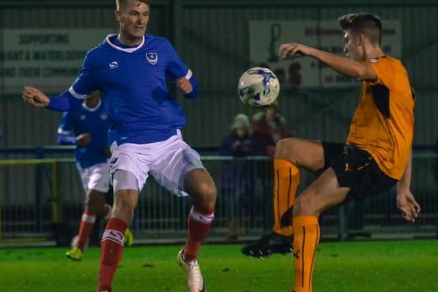 Michael Smith in reserve-team action against Wolves Picture: Colin Farmery