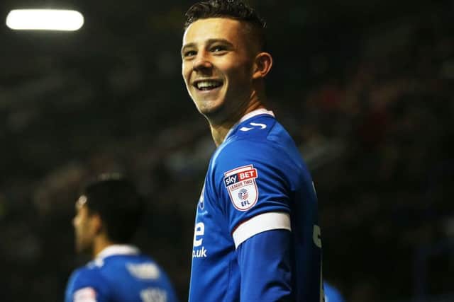 Pompey striker Conor Chaplin Picture: Joe Pepler