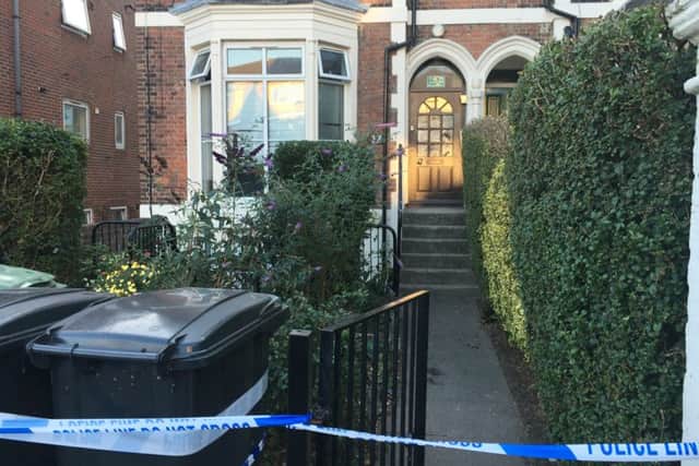 A house in Outram Road, Southsea, was sealed off on Tuesday, August 30 and a murder investigation launched after a man fell to his death from a window
Picture: Ben Fishwick