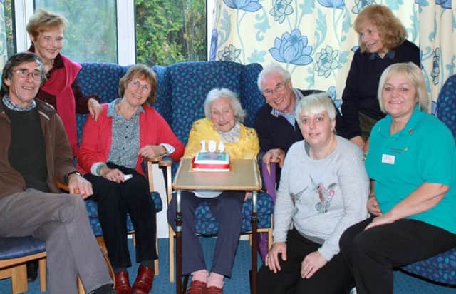 May Edney celebrated her birthday at Southlands Nursing Home with her nearest and dearest