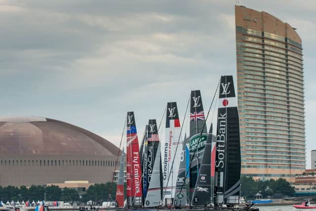 Action from today's practice races in Fukuoka, Japan Picture: Sam Kurtul www.worldofthelens.co.uk