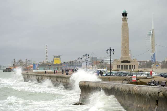 Met Office issue yellow weather warning for Portsmouth. Picture: Allan Hutchings
