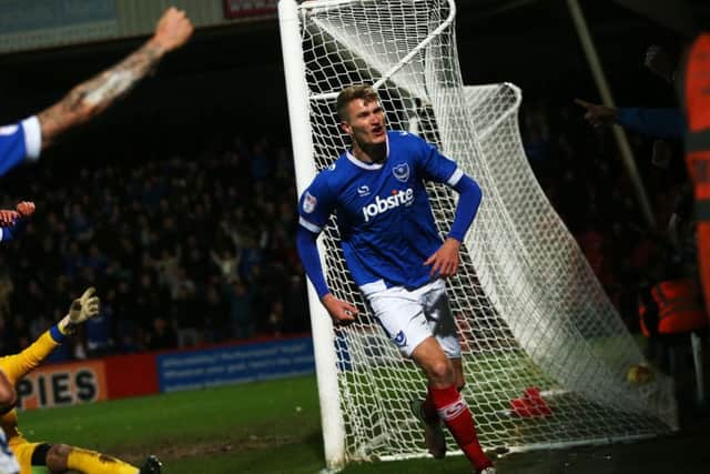 Michael Smith celebrates his leveller Picture: Joe Pepler