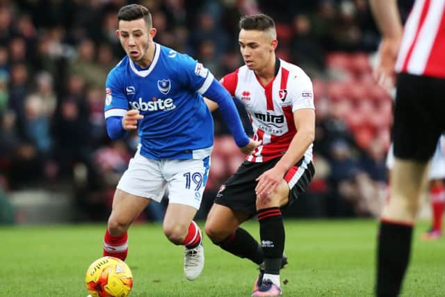 Conor Chaplin in action during Saturday's draw at Cheltenham Picture: Joe Pepler