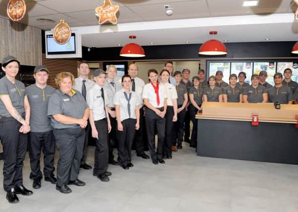 Staff at the new McDonalds in Waterlooville
Picture: Sarah Standing (161592-3435)
