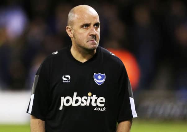 Pompey boss Paul Cook. Picture: Joe Pepler
