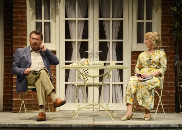 Robert Powell and Liza Goddard in ReIatively Speaking