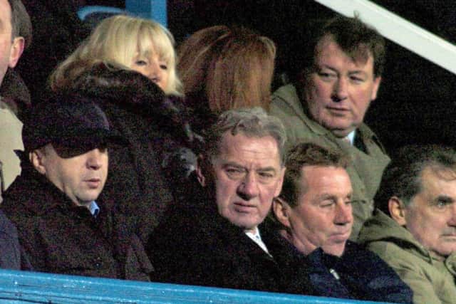 From left: Velimir Zajec, Milan Mandaric and Harry Redknapp shortly before the latter resigned on this day in 2004