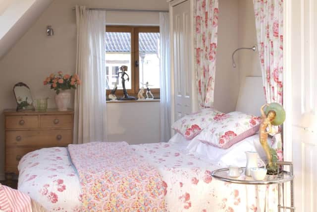One of the bedrooms at Fosse Farmhouse