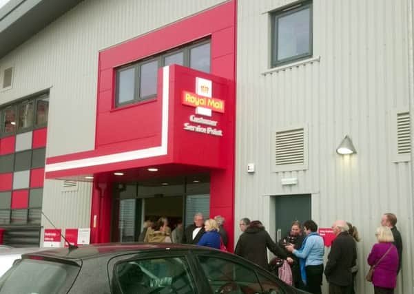 Customers have complained about long queues at Royal Mail's new Voyager Park delivery hub