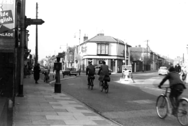 Looking  along Twyford Avenue (left) in 1961. If the  council had had  its way all would have been demolished  in the early 1970s.