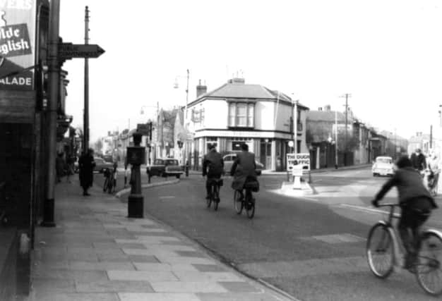 Looking  along Twyford Avenue (left) in 1961. If the  council had had  its way all would have been demolished  in the early 1970s.