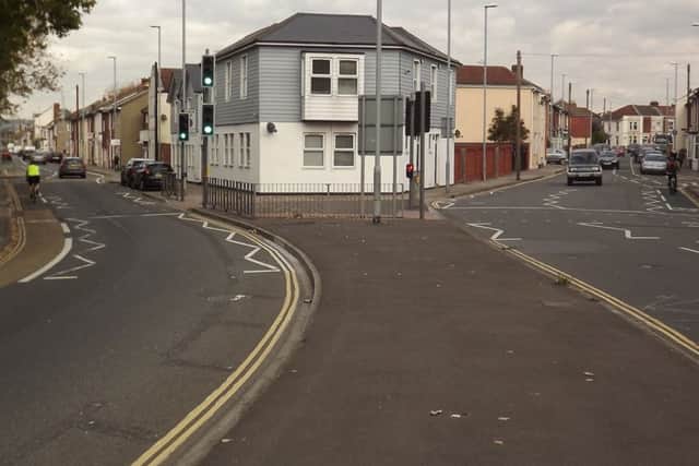 The same location as in 1961 with Twyford Avenue  off to the left. You would have been looking at  a dual carriageway had the M275 not been  built.