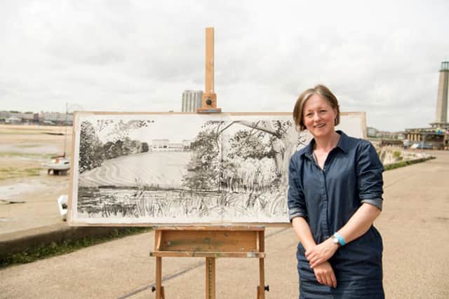 Artist Kim Whitby has made it to the final of Sky Arts Landscape Artist of the Year