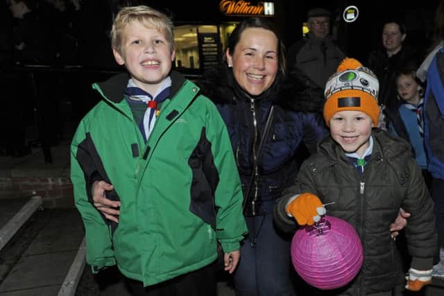 (left to right),  Connor Graham (nine), mum Clare Graham and brother Luke Graham (six), from Leigh Park.Picture Ian Hargreaves
