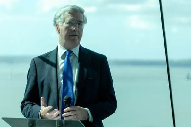 Sir Michael Fallon talking in Portsmouth in 2014.Picture: Melanie Leininger (142056-135) PPP-140707-143543001