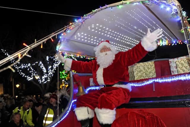 Father Christmas arrives into St Peter's Square
Picture: Ian Hargreaves (161342-1)