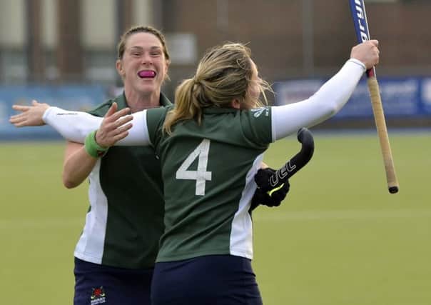Kim Tyrell, left, and Rae Allen celebrate. Picture: Neil Marshall (161437-6)
