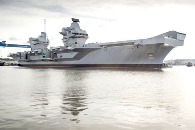 HMS Queen Elizabeth in Rosyth