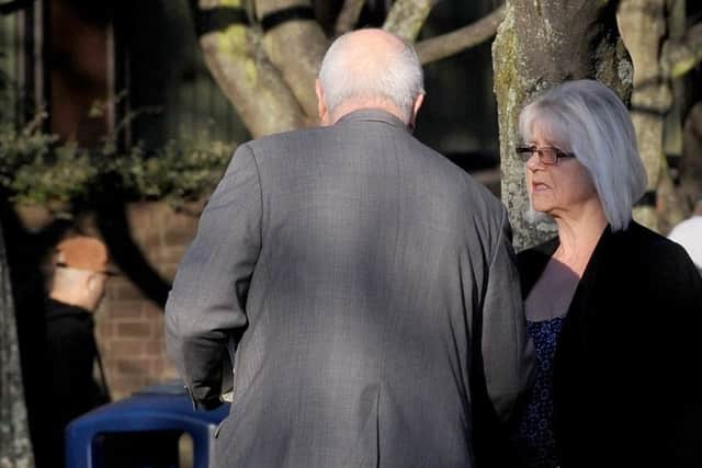 Elaine Dorey outside court