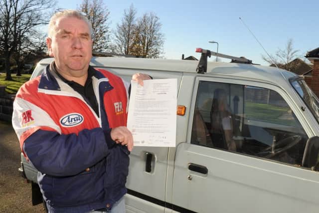 Kevin Bedford has been having serious problems with the DVLA over his driving licence
Picture: Sarah Standing (161599-3982)