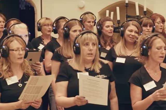 The Military Wives Choir recording their new album