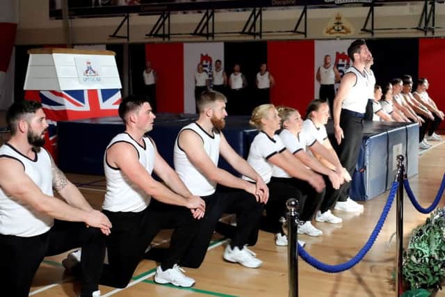 Fifteen physical trainers marked their passing out in style at HMS Temeraire in Portsmouth