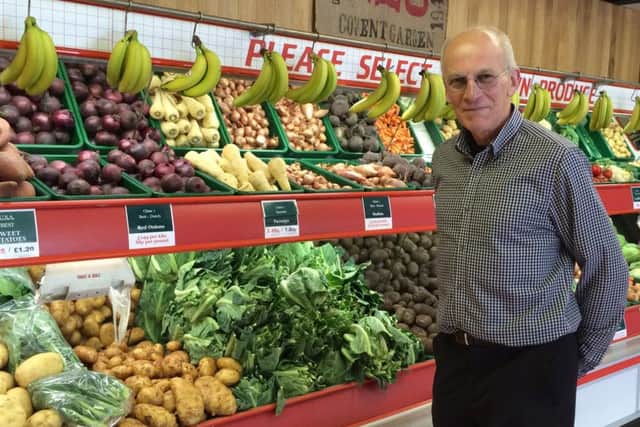 Peter Patterson from All Seasons Fruiterers in High Street Lee-on-the-Solent