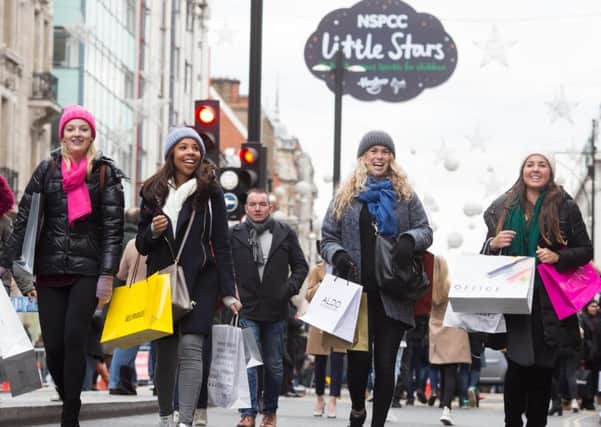 Shop 'til you drop in Oxford Street