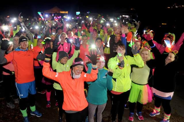 The Glow Around The Castle 5k run took place around Portchester Castle to raise money for a defibrillator for Fareham Parkrun.
Picture: Sarah Standing (161607-4340)
