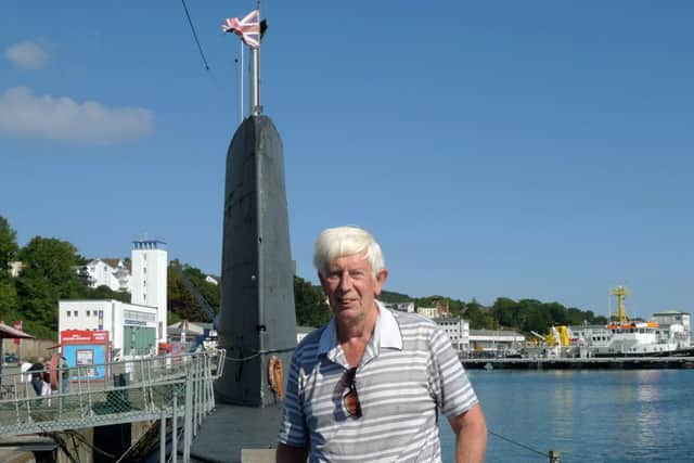 Seeing is believing:  Tim stands on Otuss deck 800 miles from Portsmouth