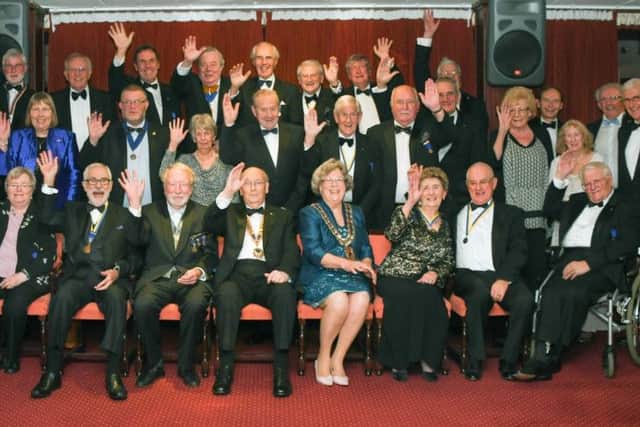Members of the Rotary Club of Fareham withthe Mayor of Fareham, Cllr Connie Hockley