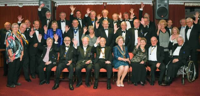 Members of the Rotary Club of Fareham withthe Mayor of Fareham, Cllr Connie Hockley