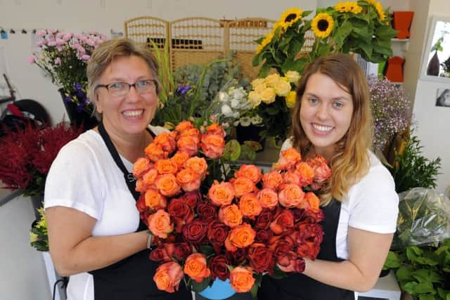 Liza Bailey and her daughter Helen Bailey at their shop Seaside Florist in Rails Lane Hayling Island Picture: Malcolm Wells (160819-2556)