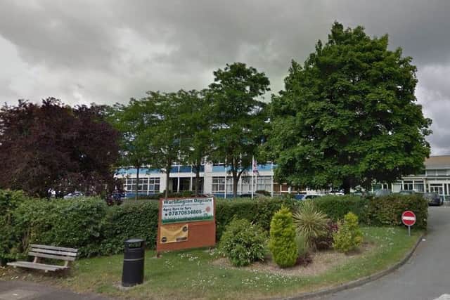 Warblington School, in Havant, was evacuated this morning   Image: Google