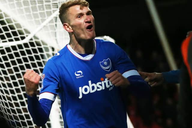 Pompey striker Michael Smith   Picture: Joe Pepler