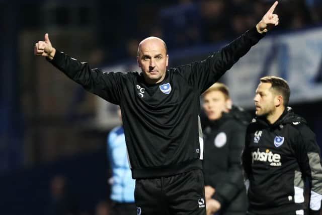 Pompey boss Paul Cook Picture: Joe Pepler