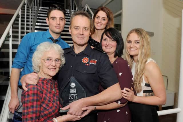 Paul Ponsford with his wife Tania, children Matt, 27, Hayley, 25, and Emma, 23, and his mother  Picture: Sarah Standing