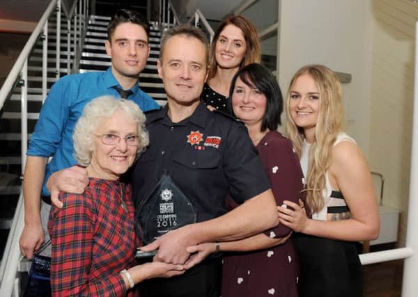 Paul Ponsford with his wife Tania, children Matt, 27, Hayley, 25, and Emma, 23, and his mother  Picture: Sarah Standing