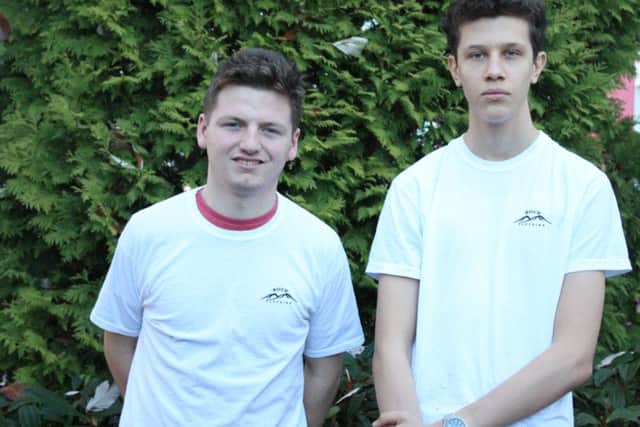 Kieran O'Toole, left, and Jason Franklin from Rock Clothing