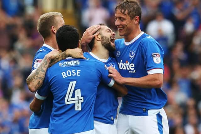 From left: Carl Baker, Danny Rose, Milan Lalkovic and Tom Davies all joined Pompey in the summer    Picture: Joe Pepler