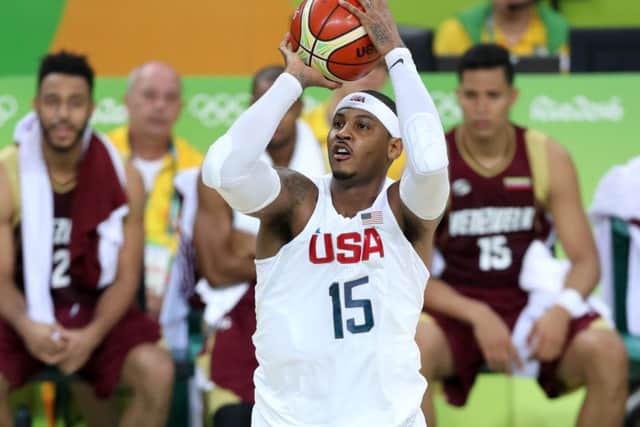 Club owner and New York Knicks basketball player Carmelo Anthony