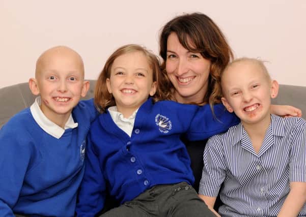 Grace (11) and her 10-year-old brother Freddie with their mum Michelle and sister Joan, seven