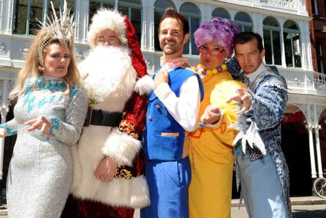 Nicki French (far left) with her fellow cast members