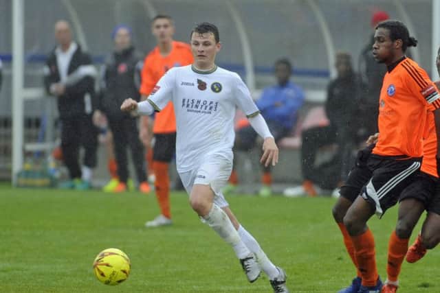 Alfie Rutherford scored twice in the Hawks' 4-1 win at Staines Town