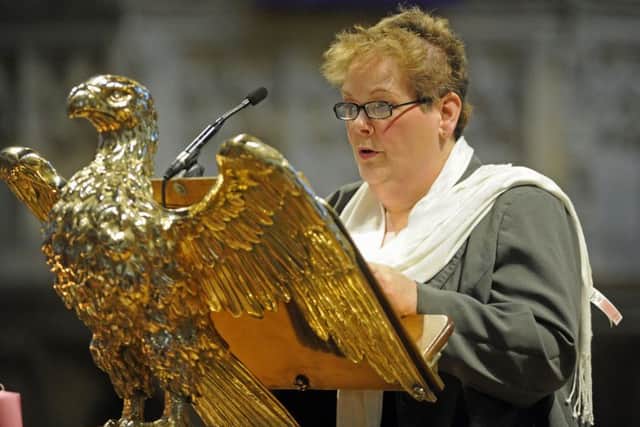 The Chase's Anne Hegerty, who is starring in The Kings Theatre's panto gave an address (161352-5)