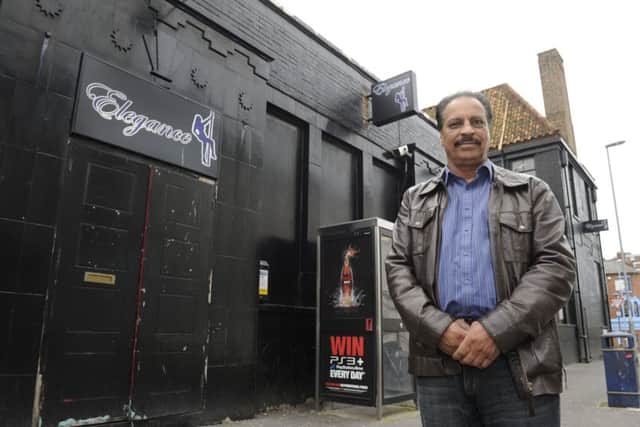 Paul Ojla outside Elegance's current home in Granada Road
