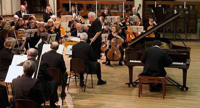 Peter Craddock conducting the Symphony Orchestra. PICTURE: Sandra Craddock