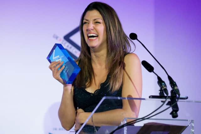 Sam Noble after being named  UK Search Personality of The Year  Picture: Andy Wake