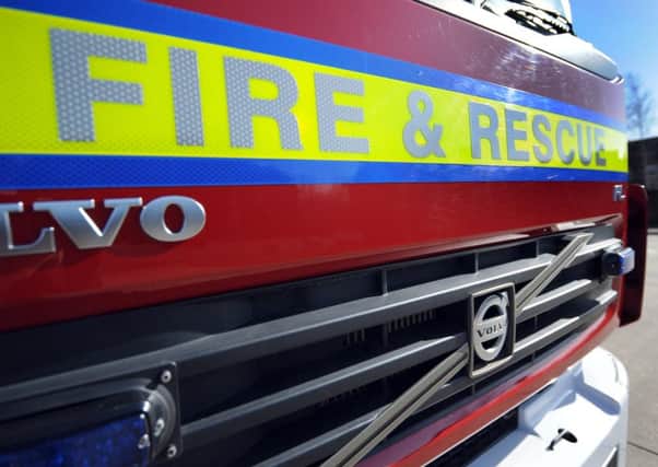 Firefighters were called to two flat blocks in Leigh Park last night